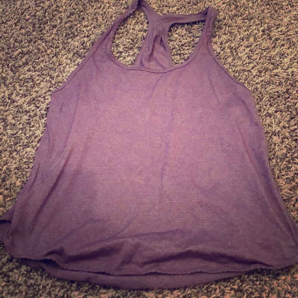 🎉🍋Lululemon 105 singlet plum/stripe size 8🍋🎉